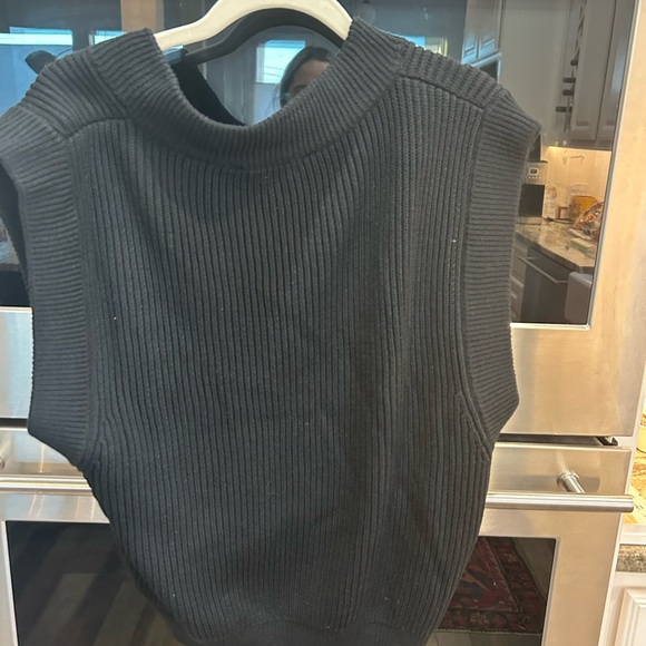 English Factory Black V-Neck Sweater Vest size S GUC - Picture 3 of 3